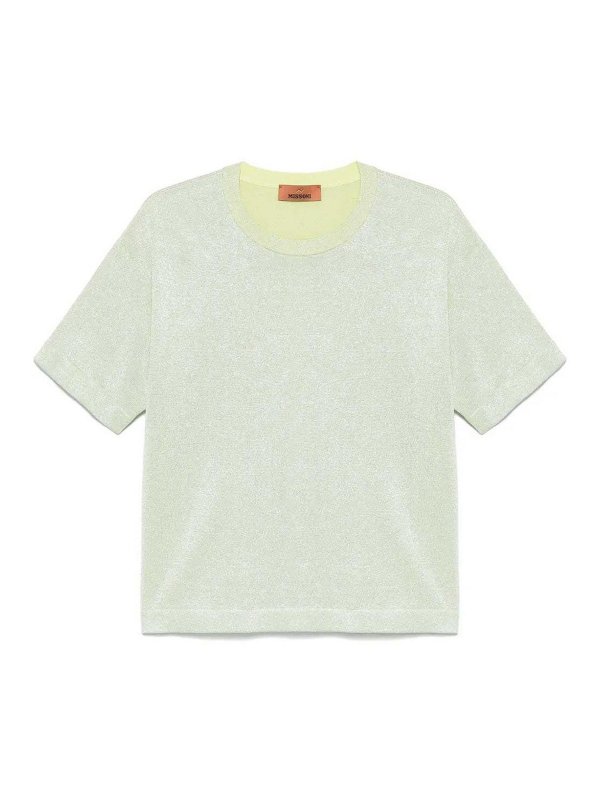 MISSONI: Escotes barcos - Suéter Con Escote Barco - Verde