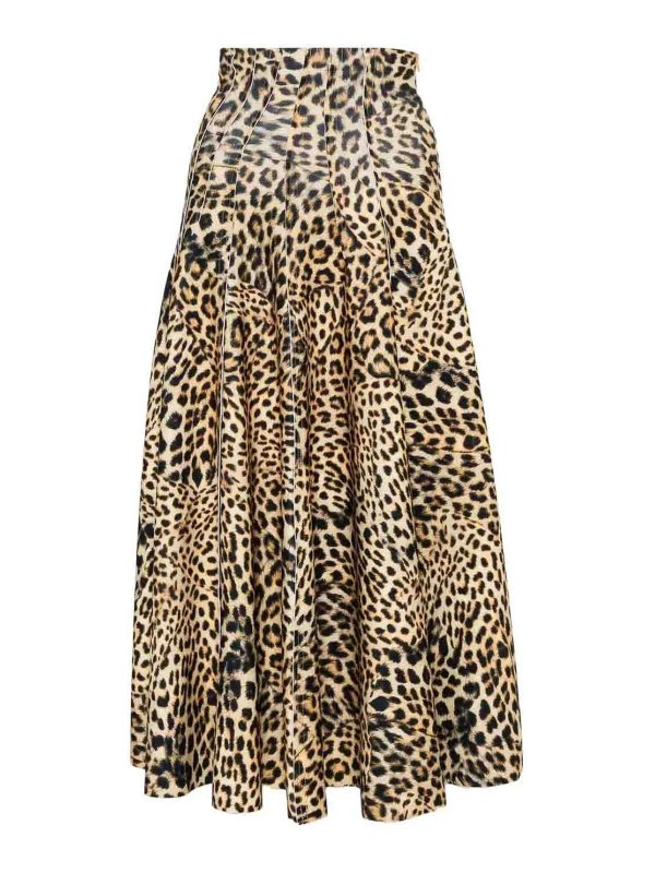 Norma Kamali: Knielange und Midi Röcke - Midirock - Animal