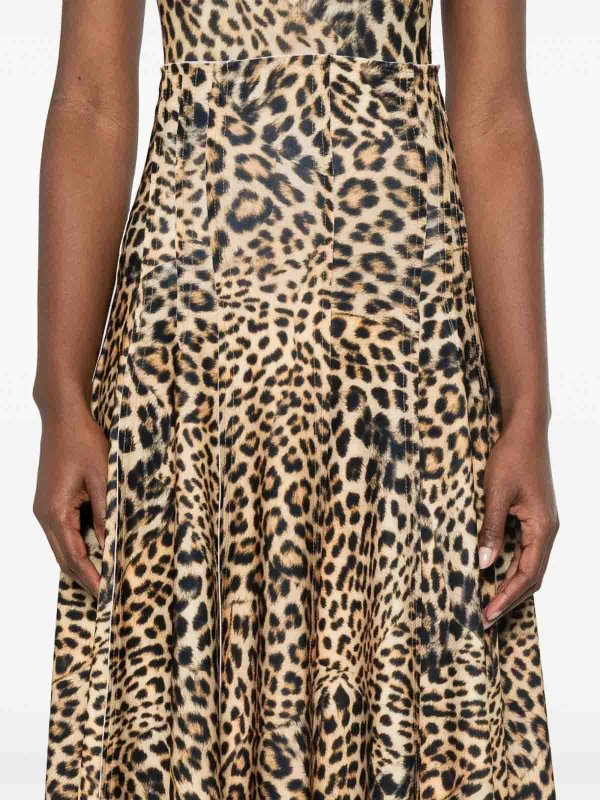 Norma Kamali: Knielange und Midi Röcke online - Midirock - Animal