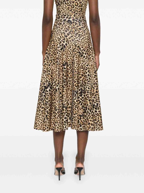 The Best Shops Norma Kamali: Knielange und Midi Röcke - Midirock - Animal