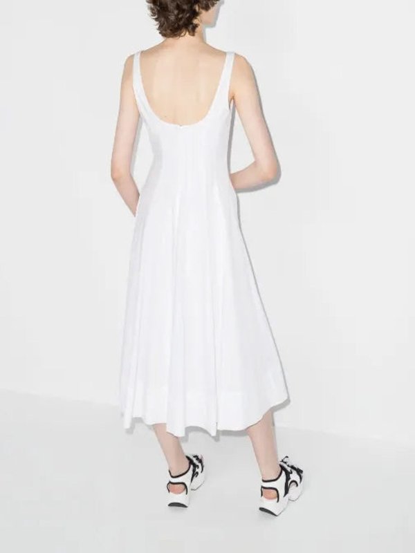 White shoreed dress shop online: STAUD