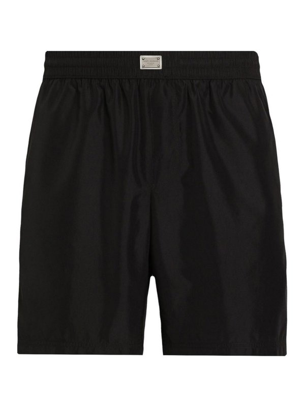 DOLCE & GABBANA: Shorts de bain - Short De Bain - Noir