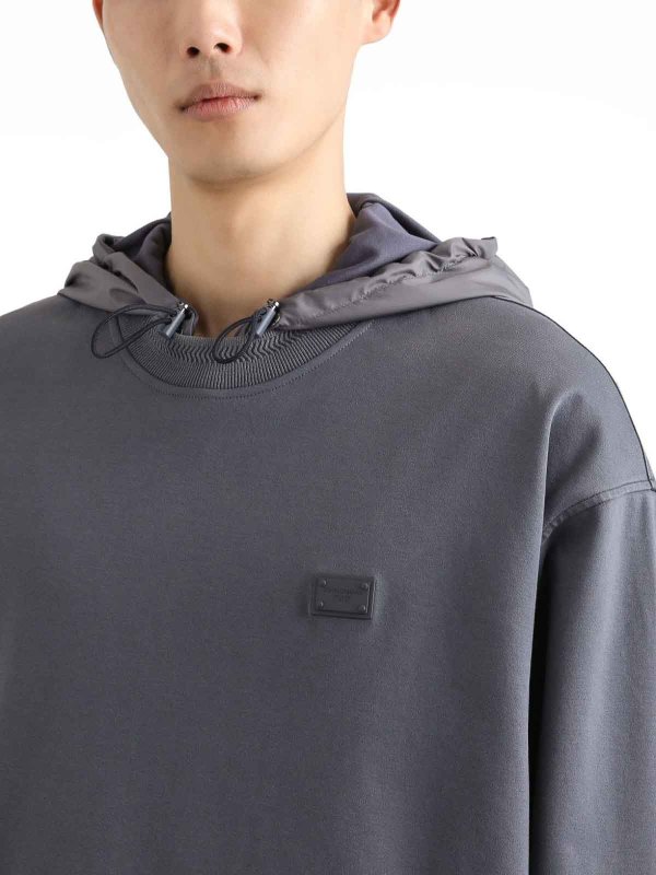 DOLCE & GABBANA: Sweatshirts und Pullover online - Sweatshirt - Dunkelgrau