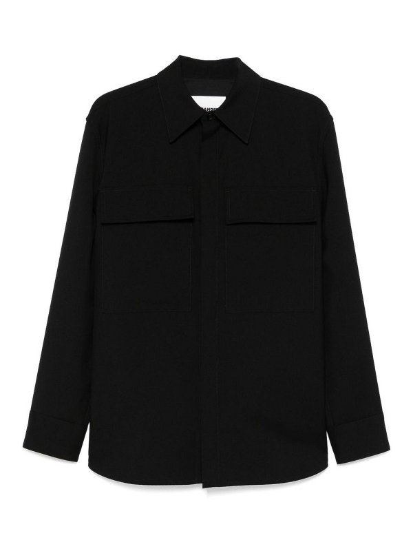 JIL SANDER: Chemises - Chemise - Noir