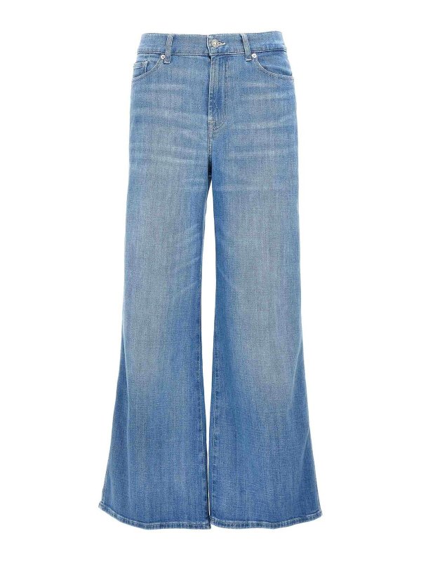 7 FOR ALL MANKIND: ブーツカットジーンズ - ブーツカットジーンズ - ライトブルー