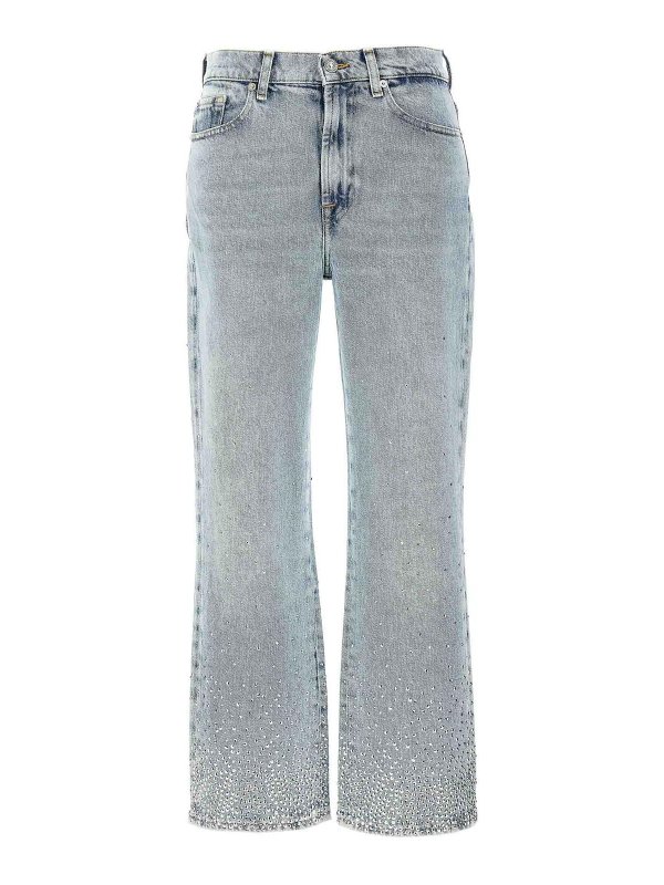 7 FOR ALL MANKIND: ブーツカットジーンズ - ブーツカットジーンズ - ライトブルー