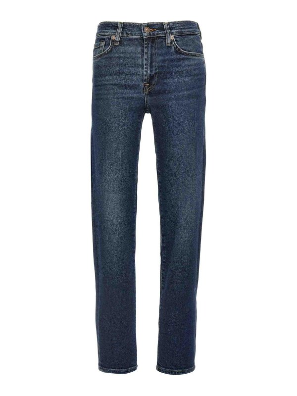 7 FOR ALL MANKIND: ブーツカットジーンズ - ブーツカットジーンズ - ブルー