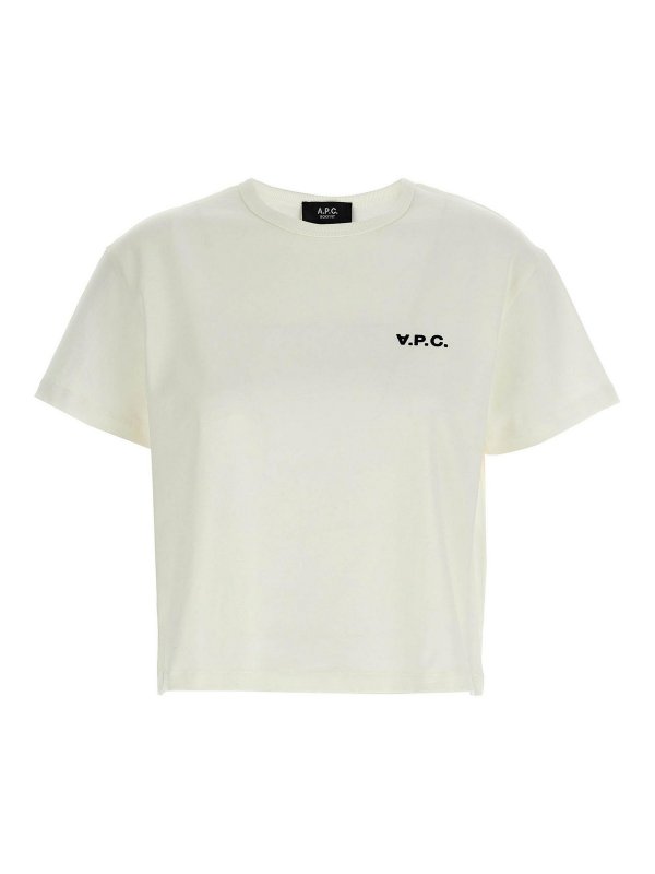 A.P.C.: T-shirts - T-Shirt - Weiß