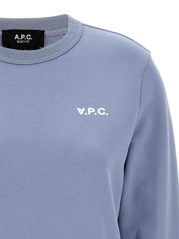 The Best Shops A.P.C.: Sweatshirts & Pulls - Sweat-Shirts - Bleu Clair