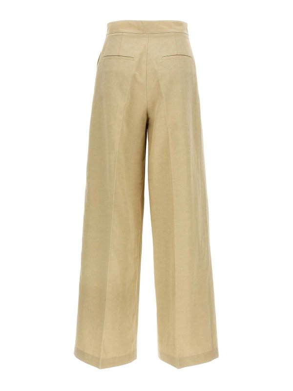 YVES SALOMON: Trousers Shorts online - Linen Trousers