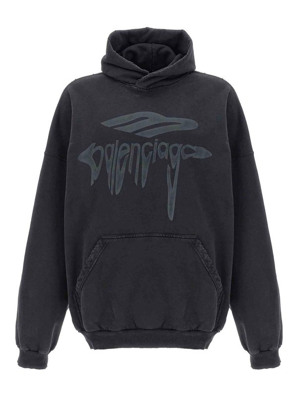 BALENCIAGA: Sweatshirts und Pullover - Sweatshirt - Schwarz