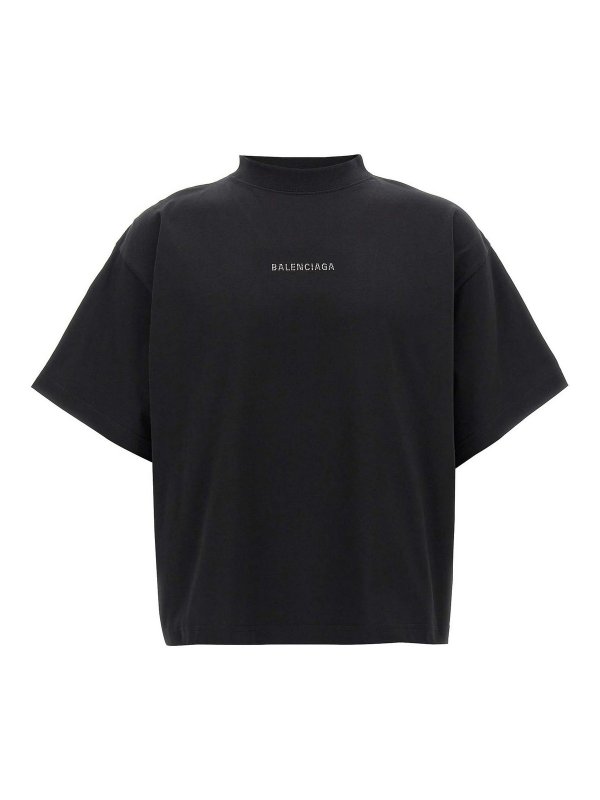 BALENCIAGA: Tシャツ - Tシャツ - 黒