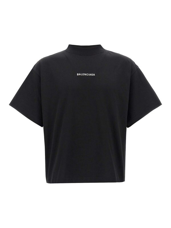 BALENCIAGA: T-shirts - T-Shirt - Weiß