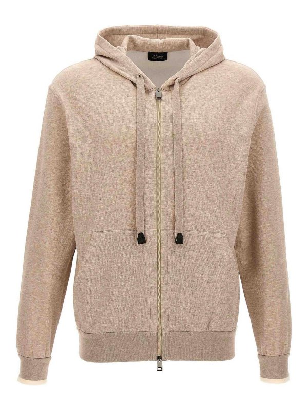 BRIONI: Sweatshirts & Pulls - Sweat-Shirts - Beige