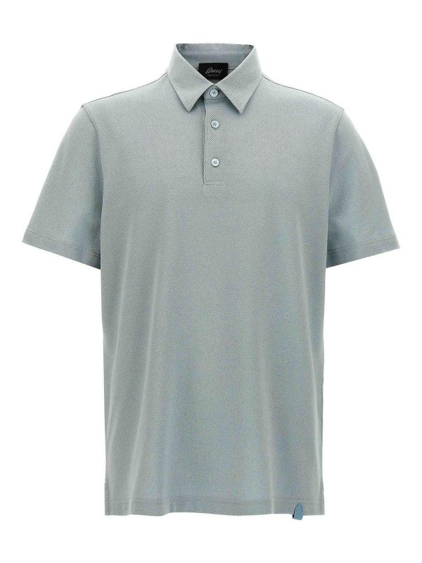 BRIONI: polo shirts - Cotton Polo Shirt