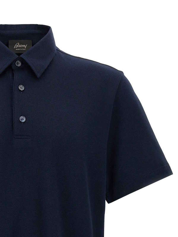 The Best Shops BRIONI: polo shirts - Cotton Polo Shirt