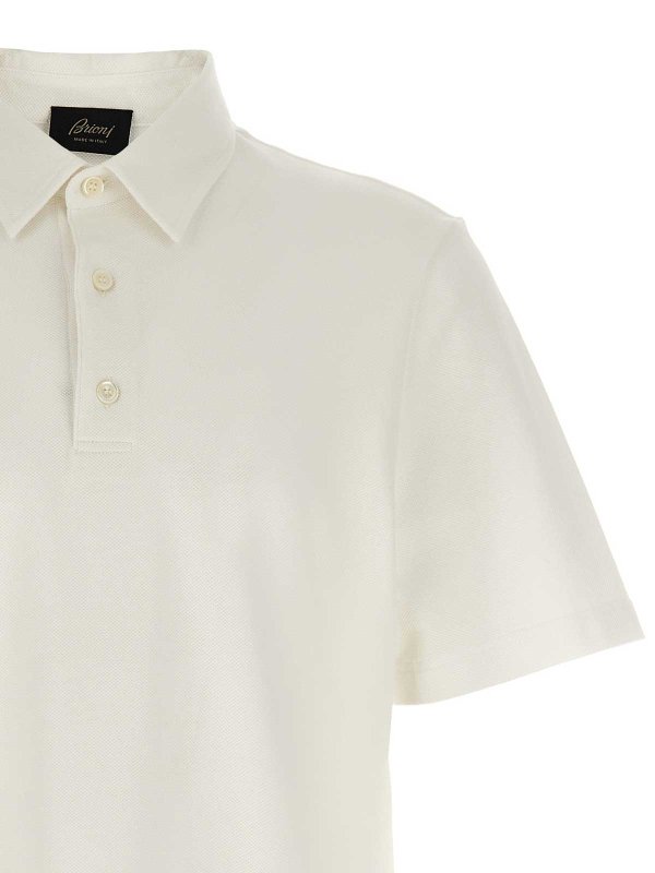 The Best Shops BRIONI: Poloshirts - Poloshirt - Weiß