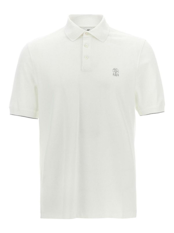 BRUNELLO CUCINELLI: Polos - Polo - Blanco