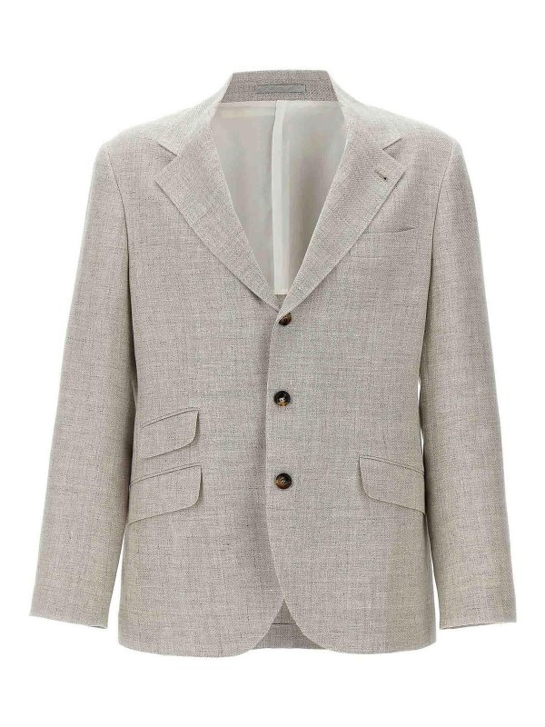 BRUNELLO CUCINELLI: Blazer - Blazer - Beige