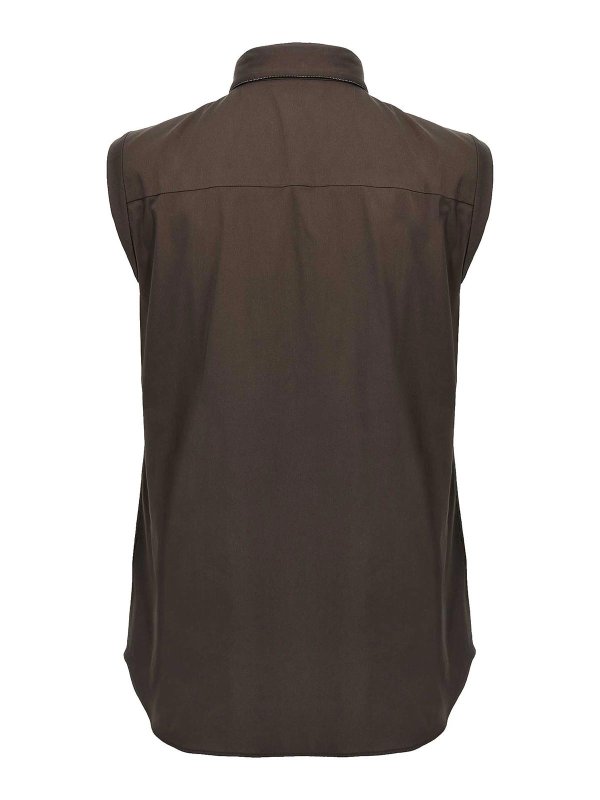 BRUNELLO CUCINELLI: シャツ online - シャツ - ブラウン