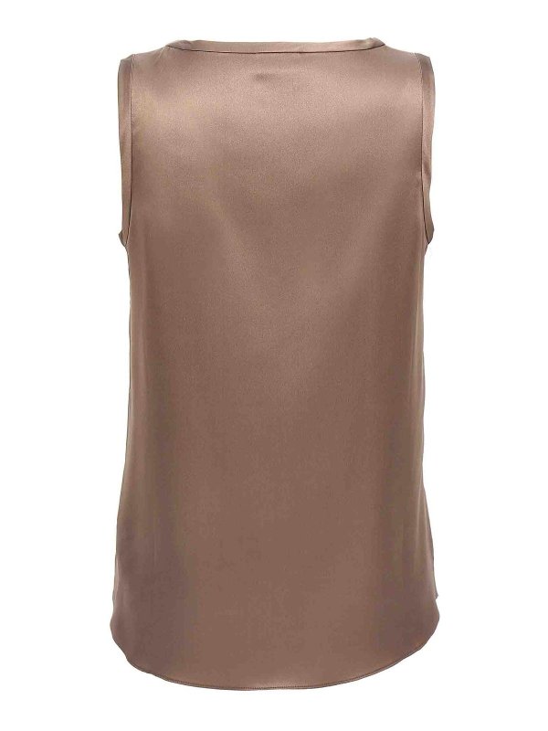 BRUNELLO CUCINELLI: Tops & Débardeurs online - Top - Marron