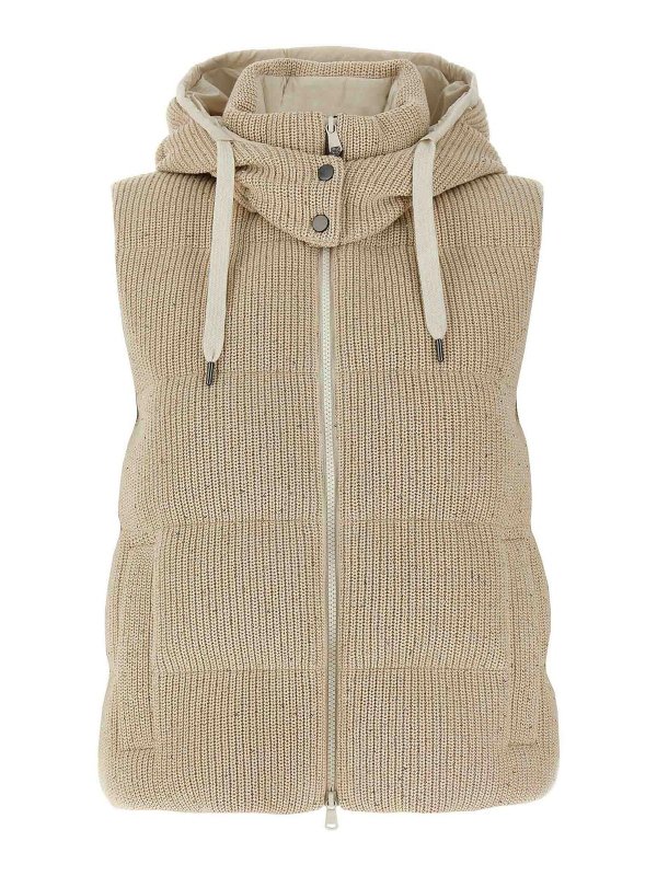 BRUNELLO CUCINELLI: Chalecos - Chaleco - Beis