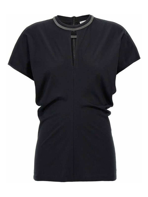 BRUNELLO CUCINELLI: T-shirts - T-Shirt - Schwarz
