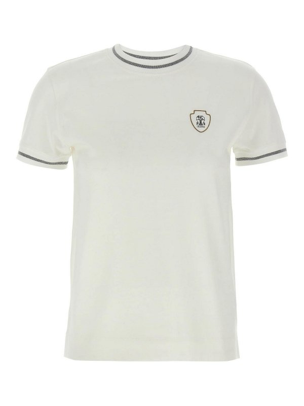 BRUNELLO CUCINELLI: T-shirts - T-Shirt - Blanc