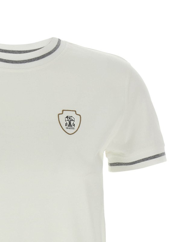 The Best Shops BRUNELLO CUCINELLI: T-shirts - T-Shirt - Blanc
