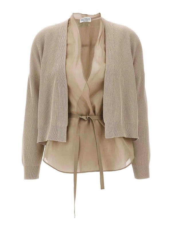 BRUNELLO CUCINELLI: cardigans - Layered Cardigan