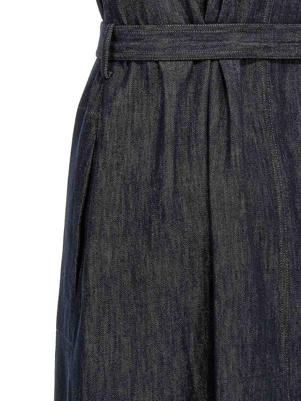 マキシドレス - ブルー shop online: BRUNELLO CUCINELLI