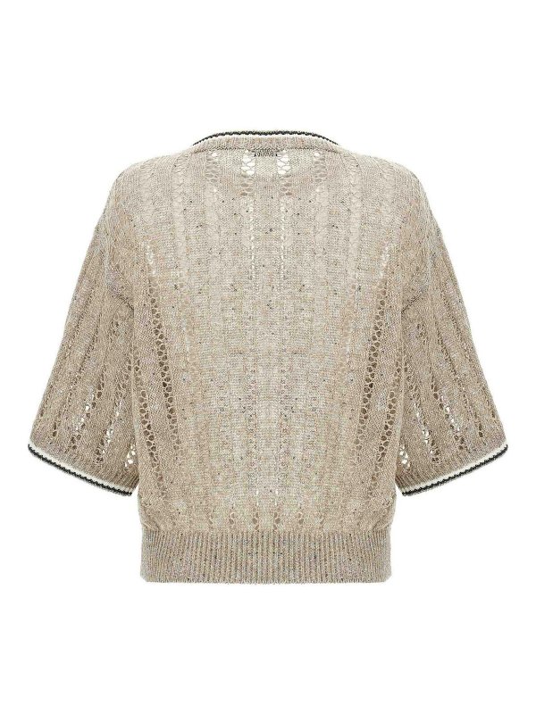 BRUNELLO CUCINELLI: クルーネック online - クルーネック - ベージュ
