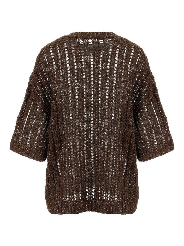 BRUNELLO CUCINELLI: crew necks online - Rustic Dazzling Net Jersey