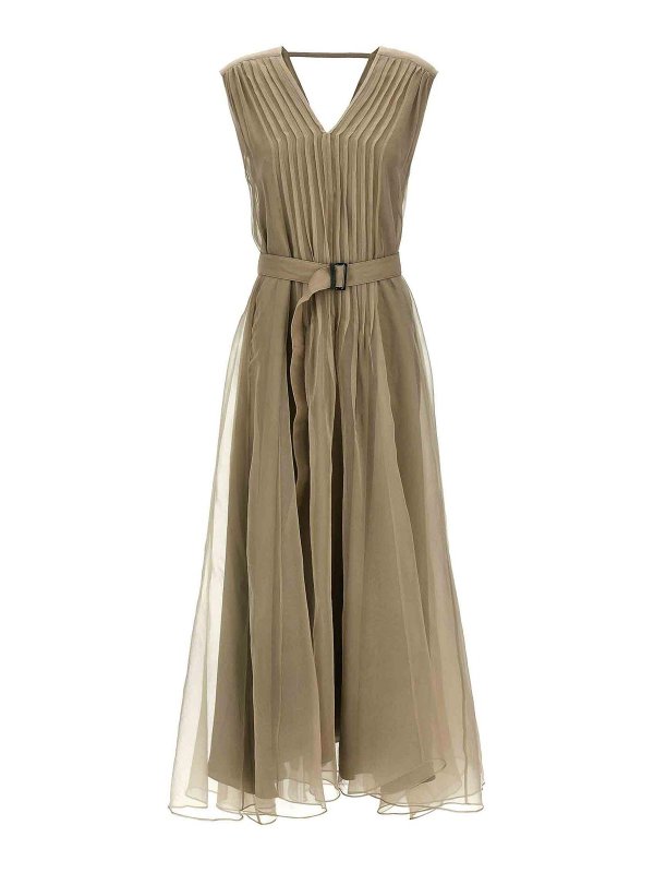 BRUNELLO CUCINELLI: Maxi robe - Maxi Robe - Beige