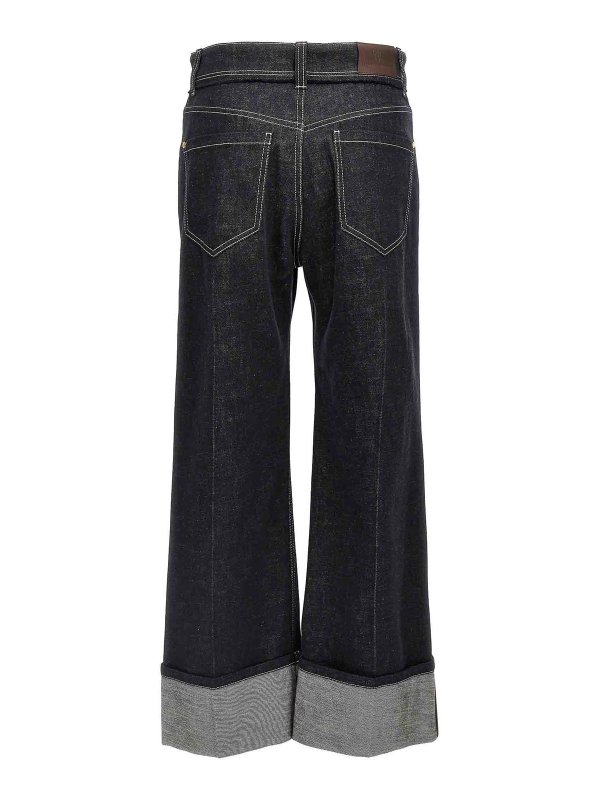 BRUNELLO CUCINELLI: ブーツカットジーンズ online - ブーツカットジーンズ - ブルー