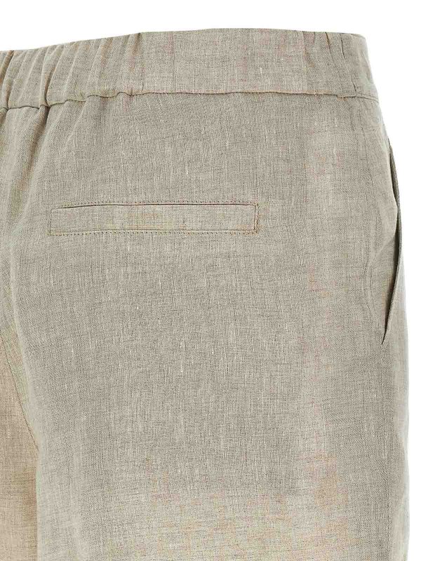 Linen Shorts shop online: BRUNELLO CUCINELLI