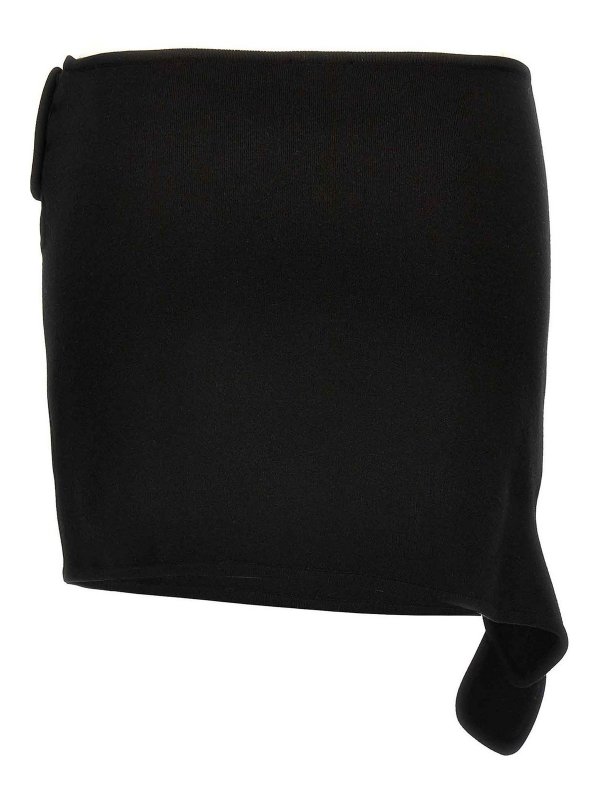 Courreges: Faldas media pierna y semilargas online - Falda Semilarga - Negro