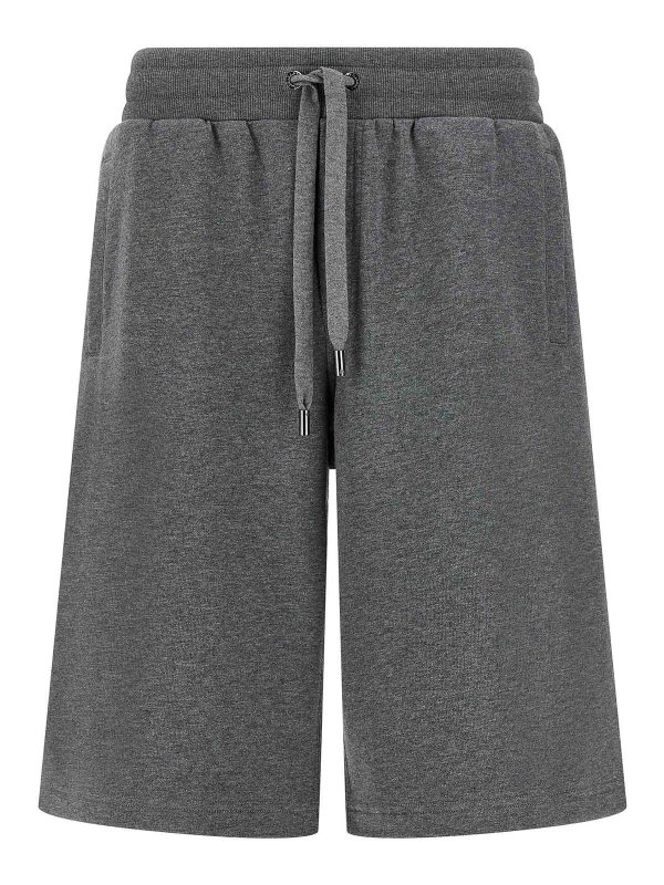 DOLCE & GABBANA: トラウザーショーツ - ショートパンツ - グレー