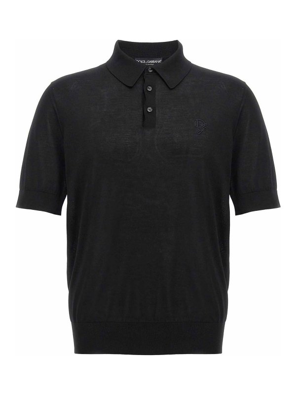 DOLCE & GABBANA: Polos - Polo - Negro