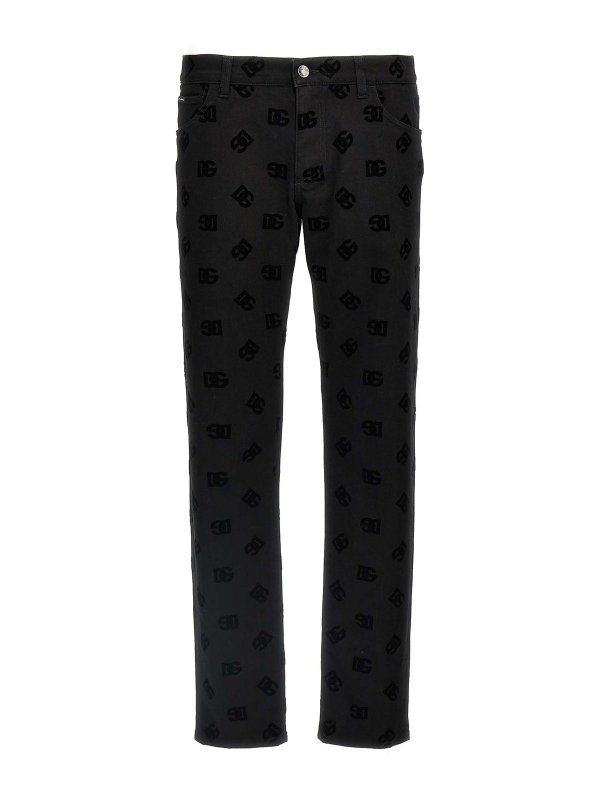 DOLCE & GABBANA: Bootcut - Bootcut Jeans - Schwarz