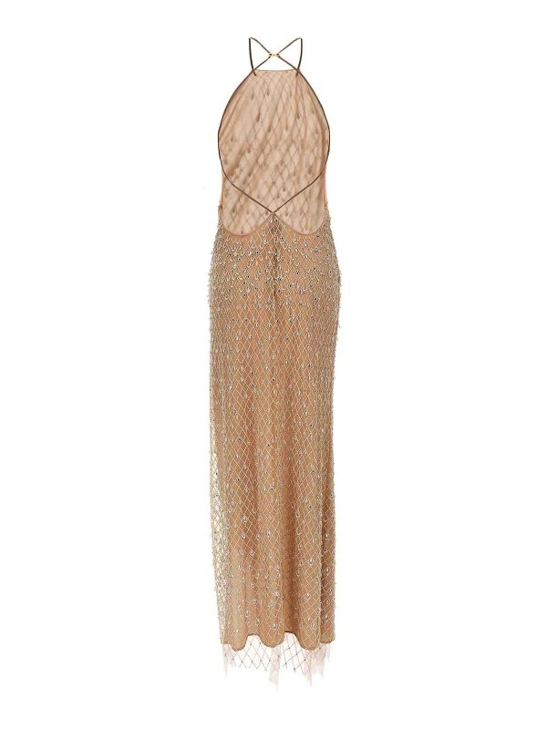 ELISABETTA FRANCHI: Knielange Kleider online - Knielanges Kleid - Nude