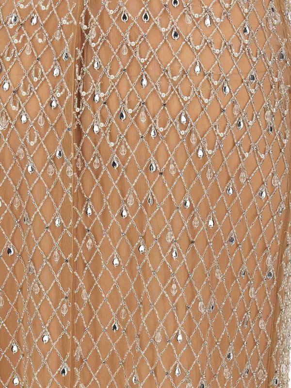 Knielanges Kleid - Nude shop online: ELISABETTA FRANCHI