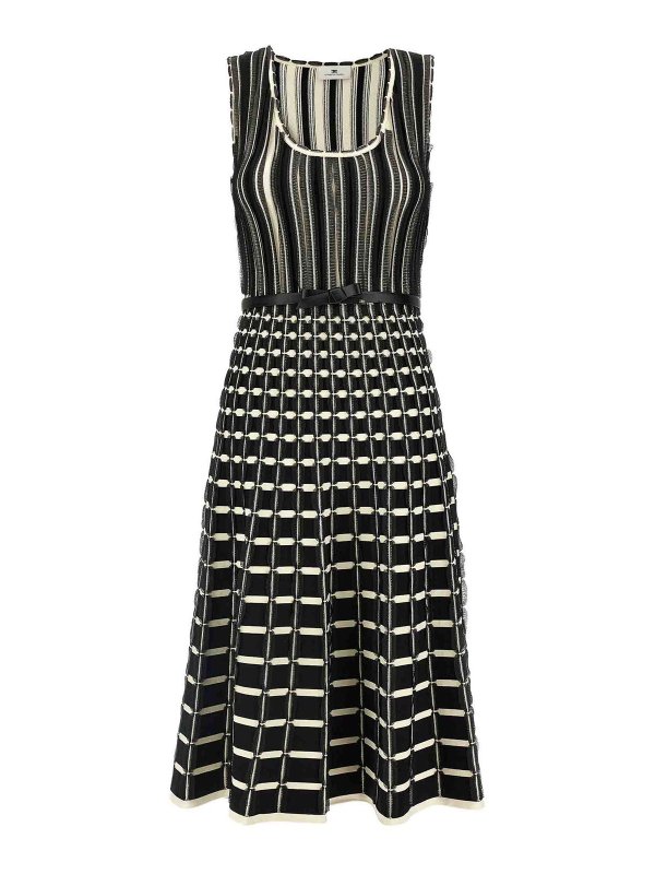 ELISABETTA FRANCHI: abiti lunghi - Vestito  midi di organza