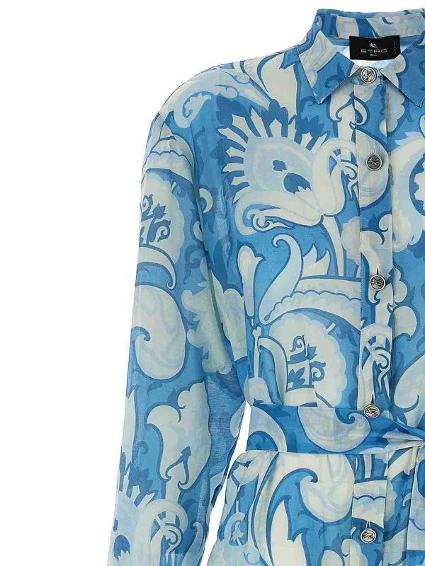 The Best Shops ETRO: Knielange Kleider - Knielanges Kleid - Bunt