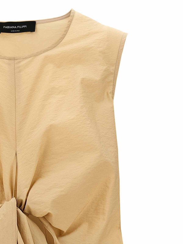 The Best Shops FABIANA FILIPPI: ニーレングスドレス - 膝丈ドレス - ベージュ