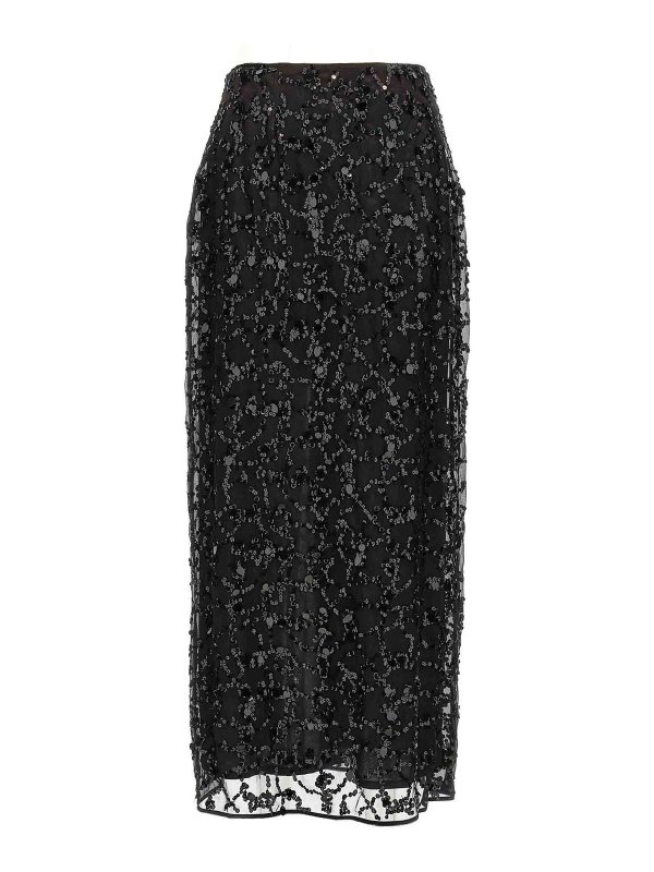 FABIANA FILIPPI: Jupes midi et au genou - Jupe Midi - Noir