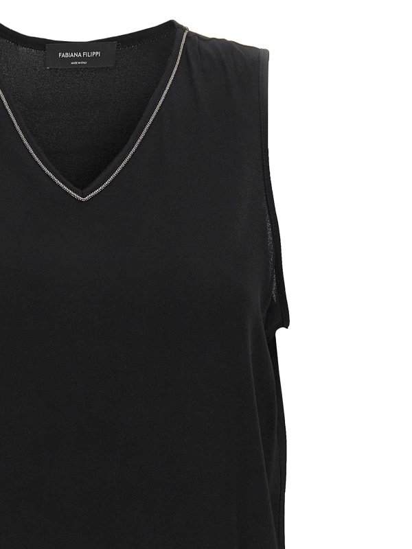 The Best Shops FABIANA FILIPPI: トップス＆タンクトップ - トップ/タンクトップ - 黒