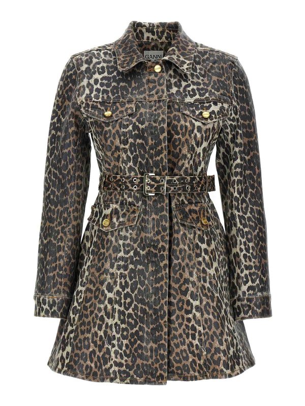 GANNI: Kurze Kleider - Kurzes Kleid - Bunt