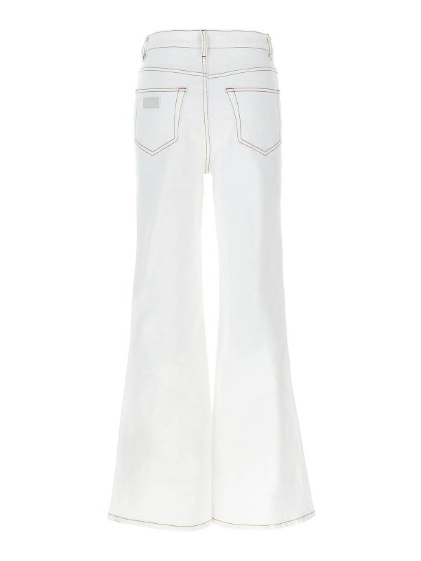 GANNI: Bootcut online - Bootcut Jeans - Weiß