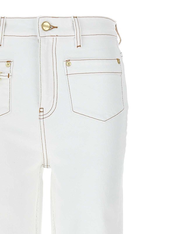 The Best Shops GANNI: Bootcut - Bootcut Jeans - Weiß